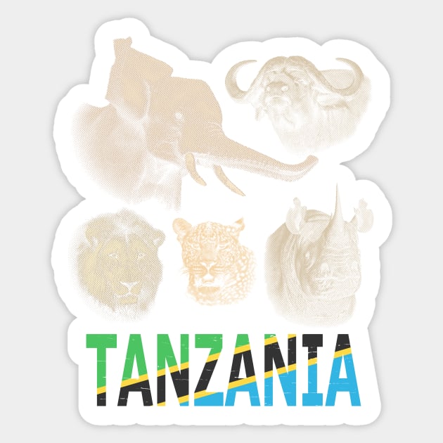 Tanzania Big Five Africa Safari Sticker by scotch